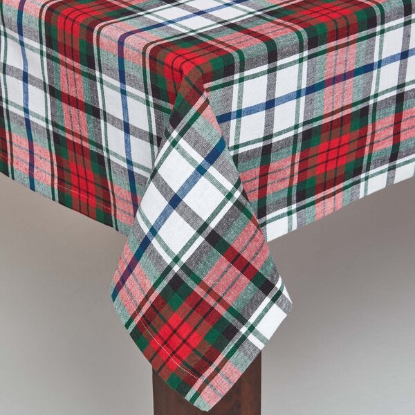 Homescapes Cotton Christmas Macduff Tartan Tablecloth, 54 x 70 Inches