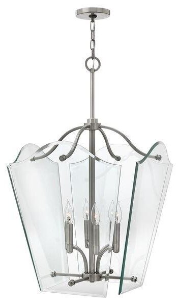 HK/WINGATE/P/L Wingate Antique Nickel Large Ceiling Pendant
