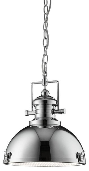 Searchlight 2297CC Industrial Pendant Ceiling Light In Chrome