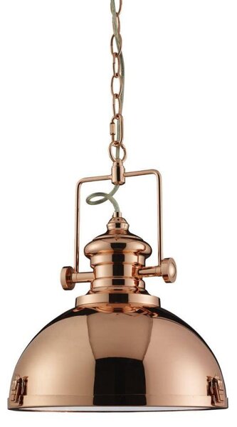 Searchlight 2297CU Industrial Copper Pendant Ceiling light