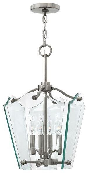 HK/WINGATE/P/S Wingate Antique Nickel 4 Light Small Ceiling Pendant