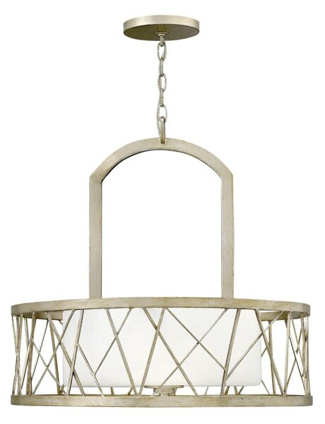 HK-NEST-P-B-SL Nest 3 Light Silver Leaf Ceiling Pendant Chandelier