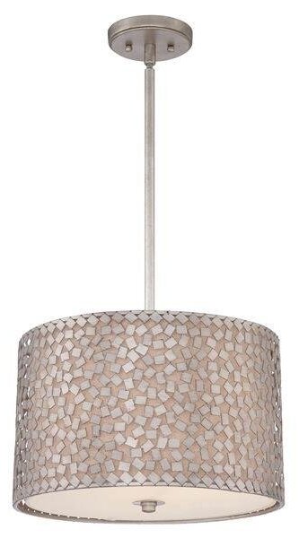 QZ/CONFETTI/P/M Confetti 3 Light Olde Silver Medium Pendant