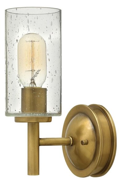 HK-COLLIER1 Collier 1 Light Wall Light In Heritage Brass