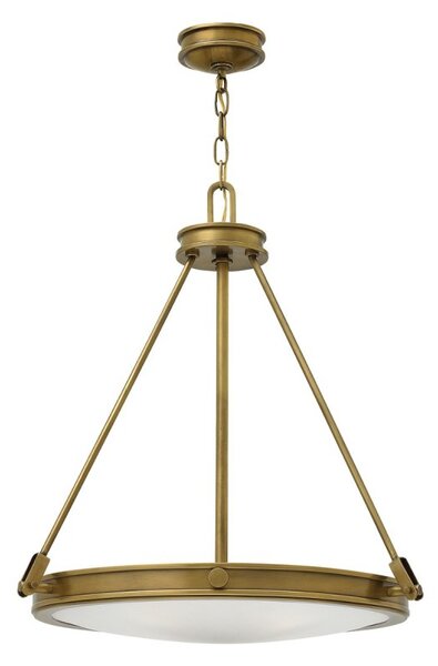 HK-COLLIER-P Collier 4 Light Ceiling Pendant Light In Heritage Brass