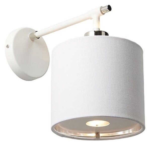 BALANCE1 WPN Balance 1 Light Wall Light In White And Polished Nickel