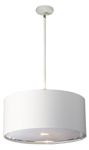 BALANCE/P WPN Balance Pendant Ceiling Light In White And Polished Nickel