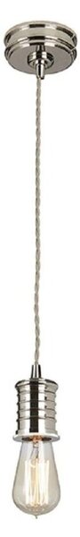 DOUILLE/P PN Douille Lamp Holder Ceiling Pendant In Polished Nickel (Fitting Only)