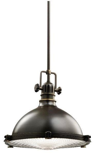 KL/HATTBAY/M OZ Hatteras Bay 1 Light Olde Bronze Medium Pendant