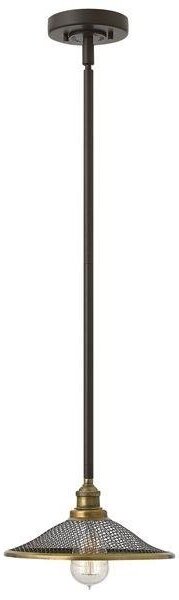HK/RIGBY/P KZ Rigby 1 Light Buckeye Bronze Pendant Ceiling Light