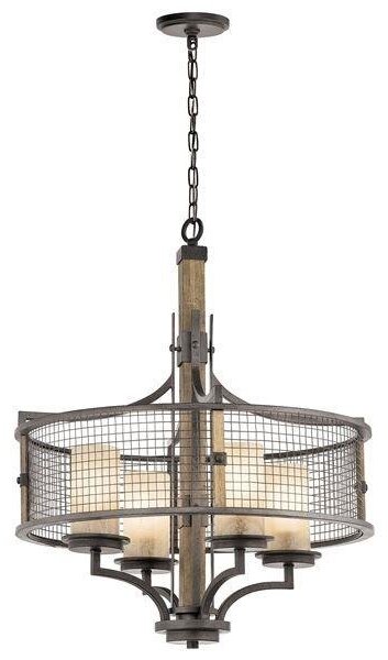 KL/AHRENDALE4 Ahrendale 4 Light Anvil Iron Chandelier