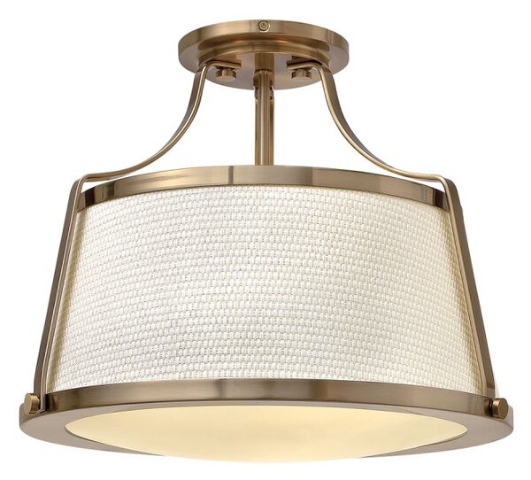 HK-CHARLOTTE-SF-BC Charlotte 3 Light Brushed Caramel Semi Flush Light