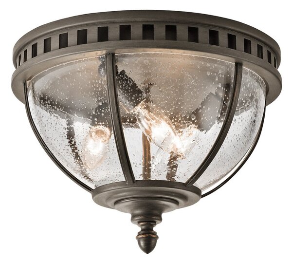 KL/HALLERON/F Halleron 3 Light Ceiling Flush Light In Londonderry