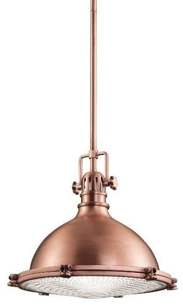 KL/HATTBAY/M ACO Hatteras Bay 1 Light Antique Copper Medium Pendant