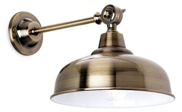 Firstlight 5934AB Preston 1 Light Wall Light In Antique Brass