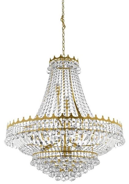 Searchlight 9112-82GO Versailles 13 Light Crystal Chandelier Gold Finish