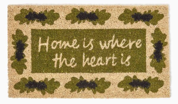 Homescapes Home Is Where The Heart Is Coir Door Mat