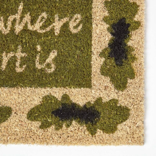 Homescapes Home Is Where The Heart Is Coir Door Mat