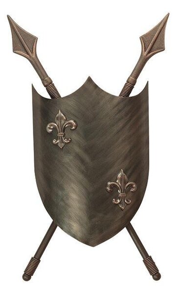 CRUSADER/WL BBRZ Crusader 2 Light Burnished Bronze Wall Light