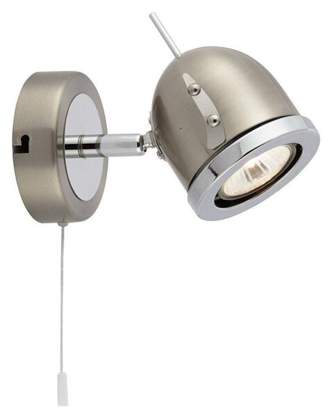 Searchlight 4921SS Palmer Chrome and Satin Silver Single Spotlight