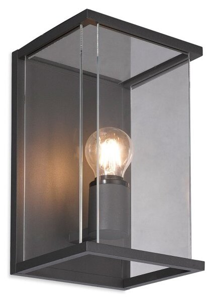 Firstlight 5945GP Carlton Wall Light In Graphite Aluminium With Clear Glass