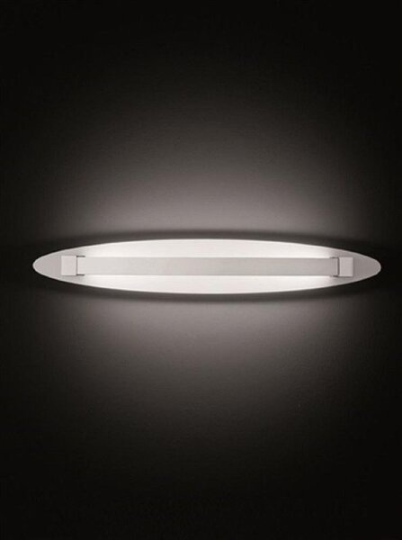 W064 1 Light Small LED Wall Light In Ivory - Width: 450mm