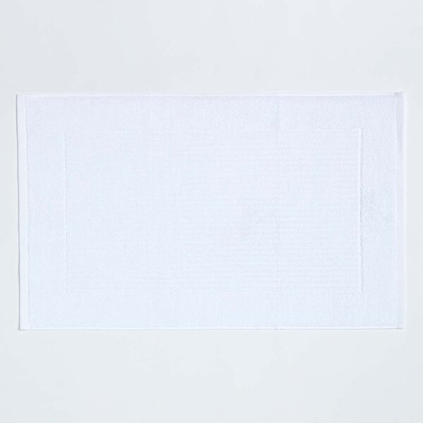 Homescapes Imperial Plain Bath Mat White