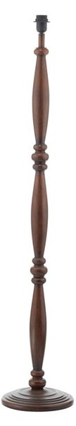 Dar HAY4947 Hayward Floor Lamp In Wood Effect, Base Only