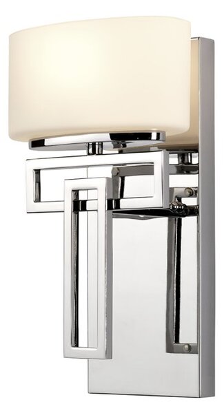 HK-LANZA1-BATH Lanza 1 Light Polished Chrome Wall Light with Shade