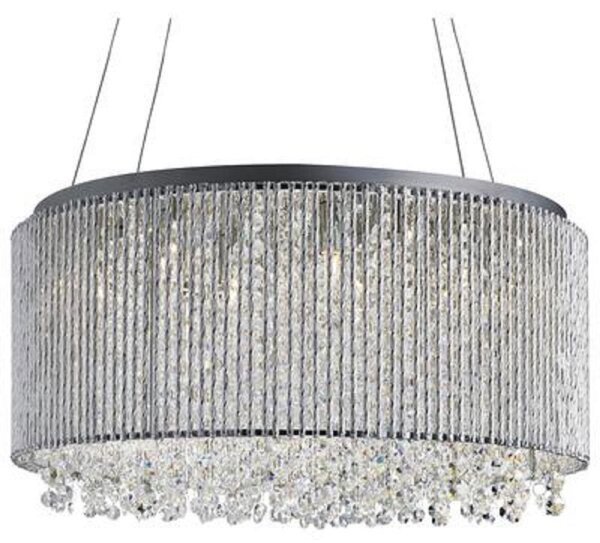 Searchlight 4048-8CC Beatrix 8 Light Ceiling Pendant Light In Chrome