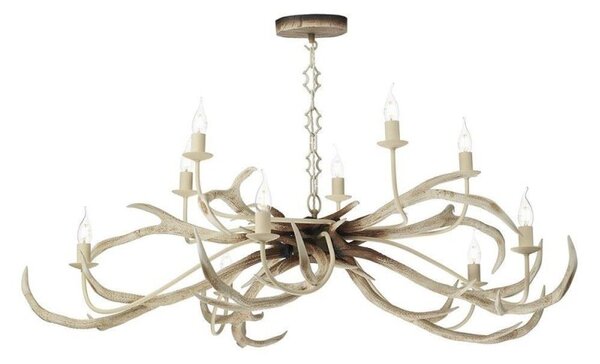 David Hunt Lighting STA2315 STAG 10 Light Pendant Ceiling Light In Bleached Colourings