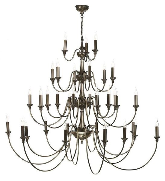 David Hunt Lighting BAI3363 Bailey 33 Light Pendant Ceiling Light In Bronze