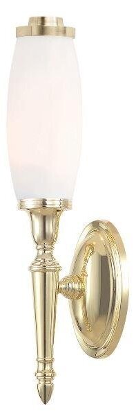 BATH/DRYDEN5 PB Dryden 1 IP44 Polished Brass Bathroom Wall Light