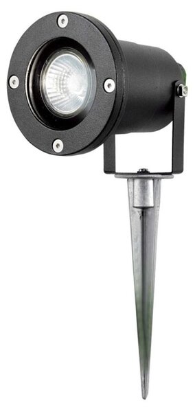 Searchlight 5001BK-LED Black Outdoor Garden Spike Light In Aluminium