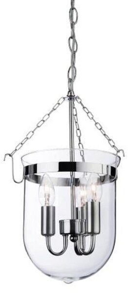 Firstlight 8636CH Regal Ceiling Lantern In Chrome With Clear Glass