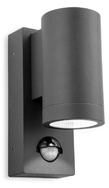 Firstlight 5939GP Shelby LED Single Wall Light With PIR In Graphite Aluminium