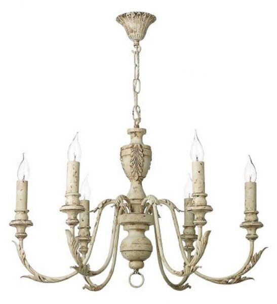 David Hunt Lighting EMI0655 Emile 6 Light Pendant Ceiling Light In Rustic French, Fitting Only