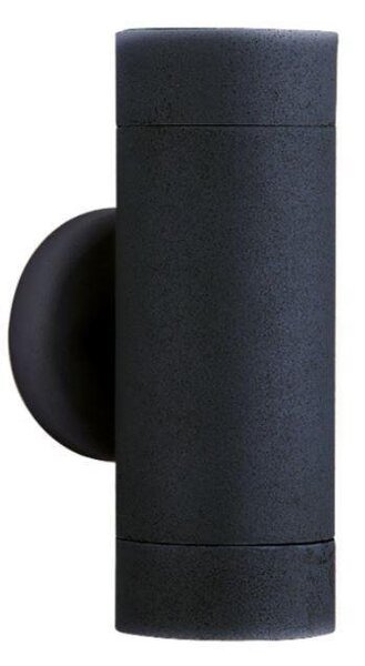 Searchlight 6009-2BK-LED 2 Light Wall Light In Black With Glass Diffuser