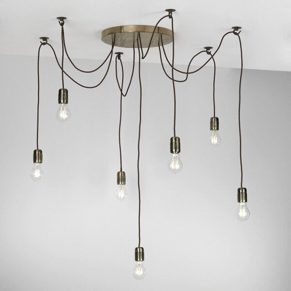David Hunt Lighting HUC3463 Huckleberry 7 Light Pendant Ceiling Light In Bronze