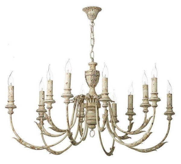 David Hunt Lighting EMI1255 Emile 12 Light Pendant Ceiling Light In Rustic French, Fitting Only