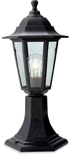 Firstlight 8350BK Malmo Coastal Pillar Light In Black Resin