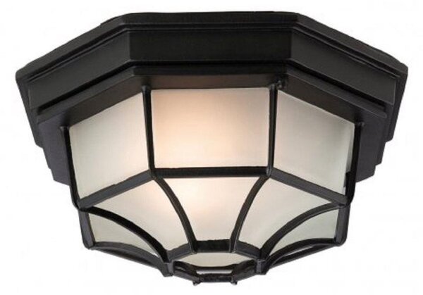 Firstlight F609BK Panel Flush Ceiling Light In Black