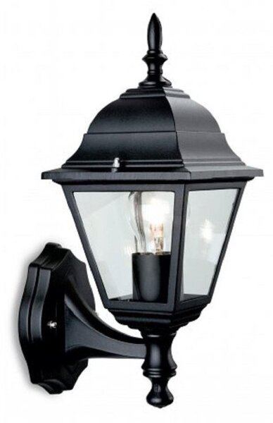 Firstlight E200BK Panel Uplight Wall Lantern In Black