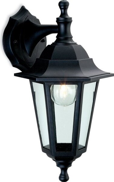 Firstlight 8349BK Malmo Uplight or Downlight Coastal Wall Lantern In Black Resin
