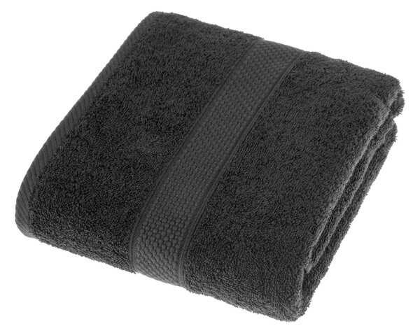 Homescapes Black Bath Towel 100 % Turkish Cotton