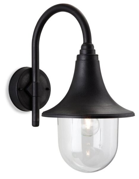 Firstlight 8660BK Astra Downlight Wall Lantern In Black Resin