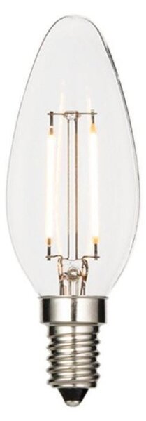 2.4 Watt SES Clear LED Candle - Warm White