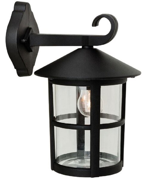 Firstlight 2356BK Stratford 1 Light Downlight Wall Lantern In Black