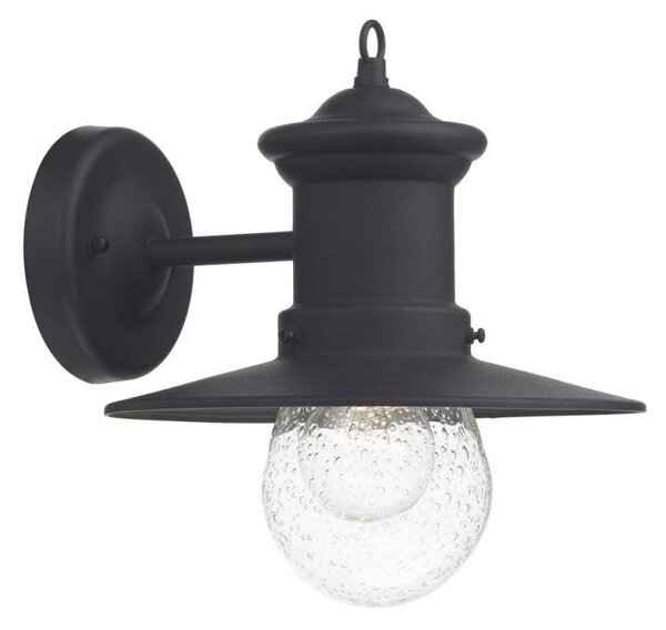 Dar SED1522 Sedgewick Outdoor Wall Light in Black