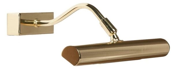 Polished Brass Slimline Adjustable Picture Light 28CM - LED Compatible
